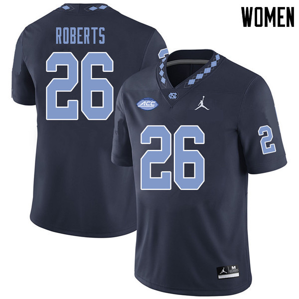 Jordan Brand Women #26 Kayne Roberts North Carolina Tar Heels College Football Jerseys Sale-Navy